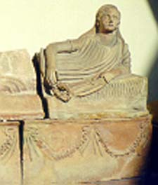 detail of the sarcophagus pictured at the top of this page